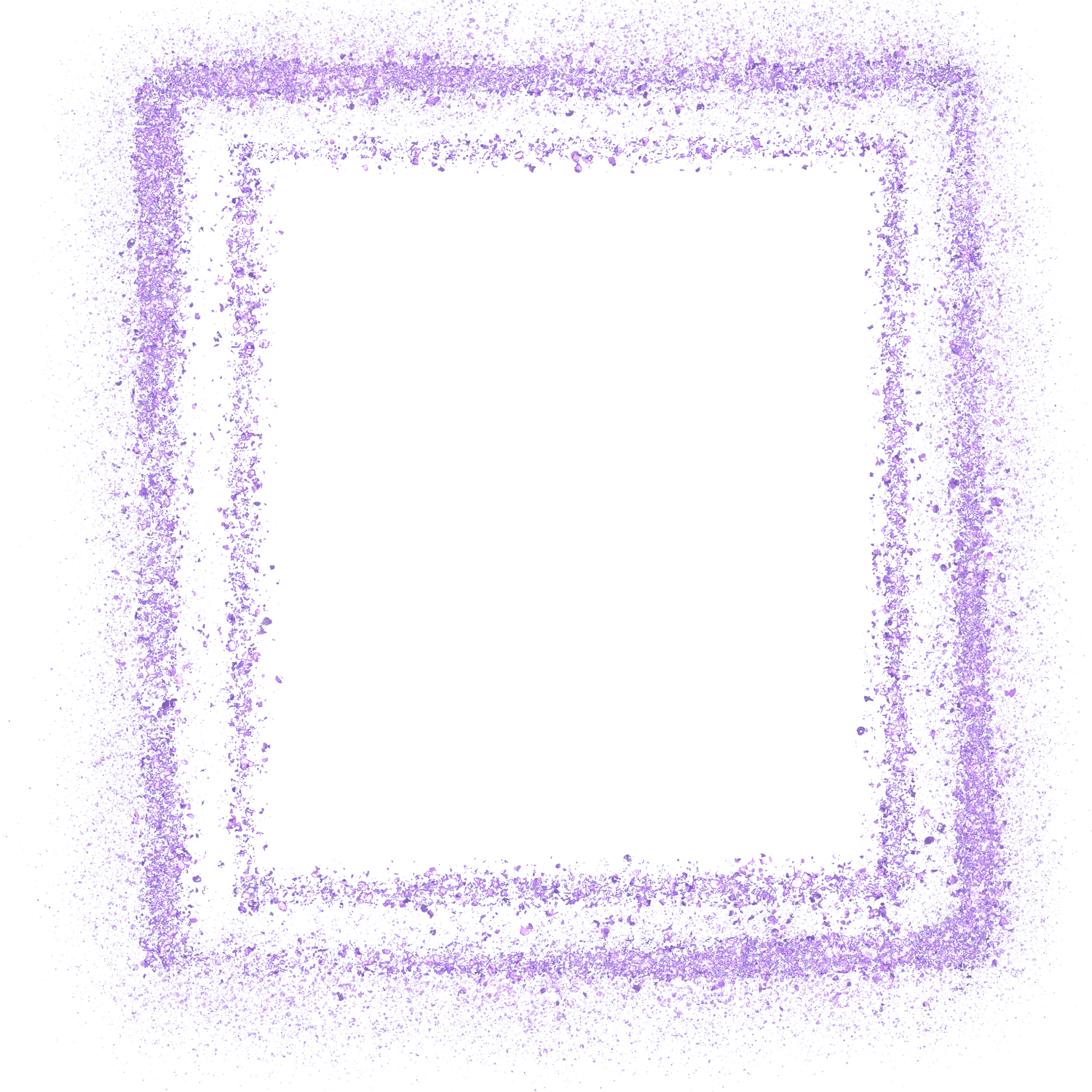 purple glitter frame square