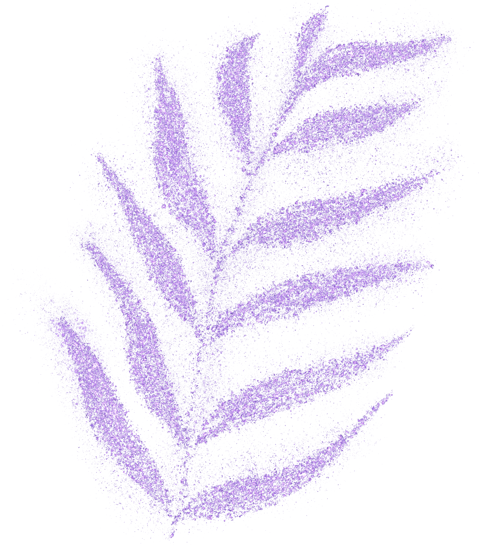 purple glitter leaf