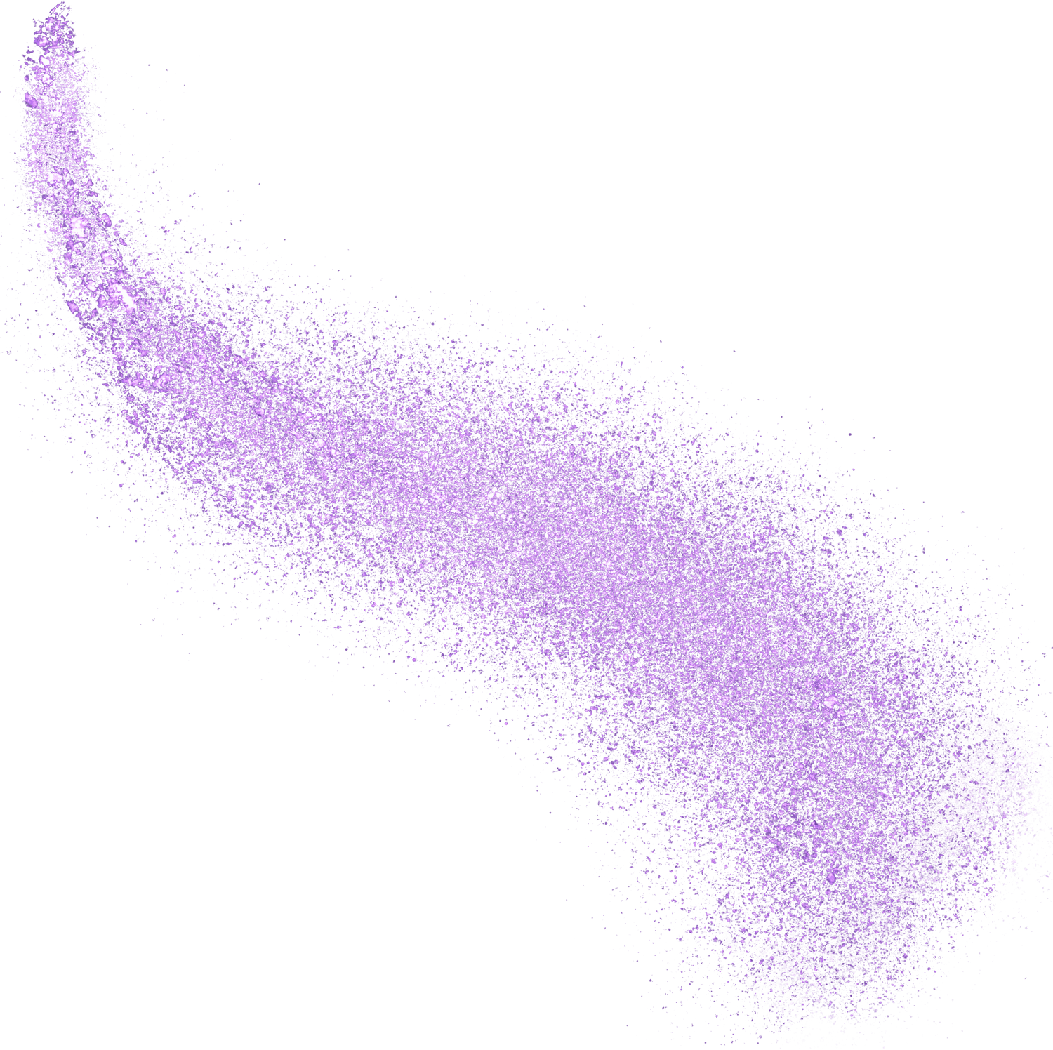 purple glitter comet